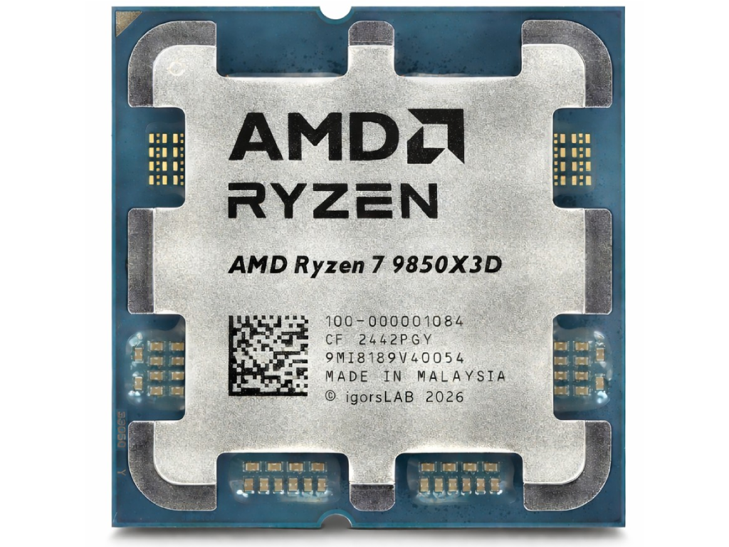 CPU AMD Ryzen 7 9850X3D (4.7-5.6GHz, 8C/16T, L2 8MB, L3 96MB -