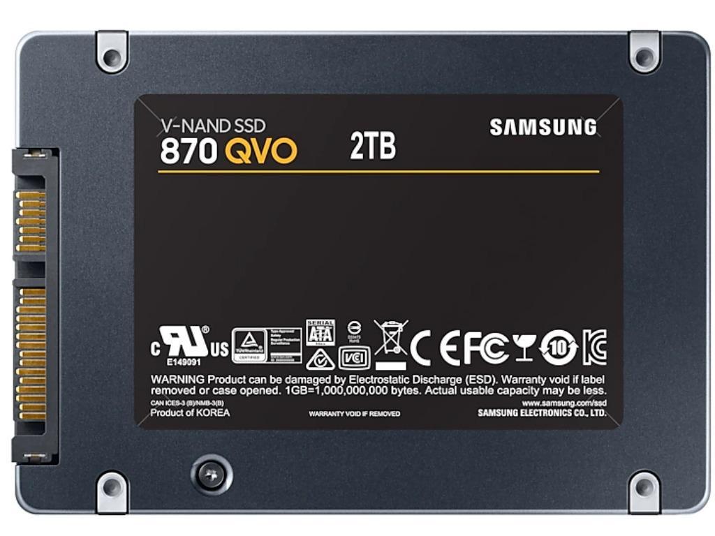 25 Sata SSD 20TB Samsung 870 Qvo MZ77Q2T0BW RW560530MB S 9888K Iops Mjx 4BIT Mlc - миниатюра 2