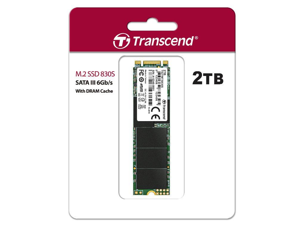 .M.2 SATA SSD 2.0TB Transcend "TS2TMTS830S" [ 80MM RW560520MB S 90K85K Iops SM2258 3DTLC - миниатюра 3