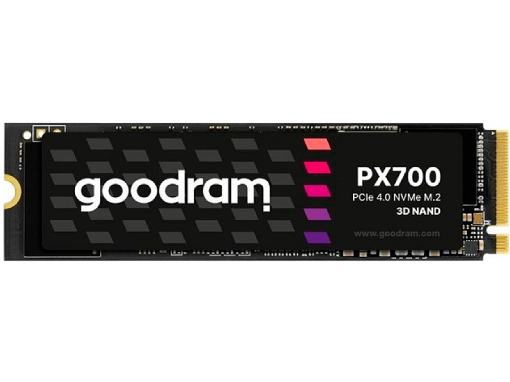 M.2 NVMe SSD 2.0TB GOODRAM PX700, Interface PCIe4.0 x4 NVME14 M2 Type 2280 Form Factor Sequential Readswrites 7400 Mbs 6500 Mbs Hbm 30 Technology Tbw 120TB Mtbf 2MLN Hours 3D Nand Tl