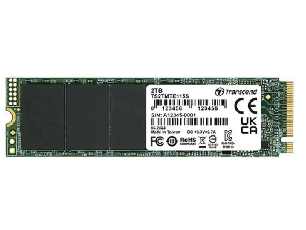 M2 Nvme SSD 20TB Transcend 115S Pcie 30 X4 Rw 32001900MB S 200250K Iops 800TB W 3DTLC Capacitate Stocare 2000 Gb Sistem De Stocare A Datelor M2 2280 INTERFA3FA SSD Nvme Pcie 30 X4 Ti