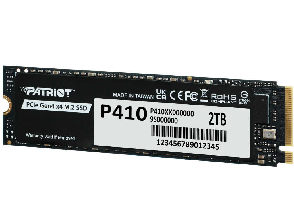 M.2 NVMe SSD 2.0TB Patriot P410, w/Graphene Heatshield, Inte - - миниатюра 2