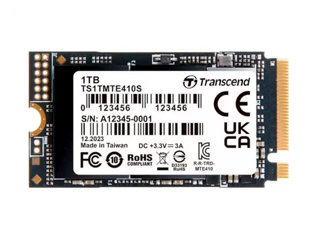M.2 NVMe SSD 1.0TB Transcend MTE410S [42mm, PCIe 4.0 x4 Rw 50003500MB S 330690K Iops 600TB W Capacitate Stocare 1024 Gb Sistem De Stocare A Datelor M2 2242 INTERFA3FA SSD Nvme Pcie 40 X4 T