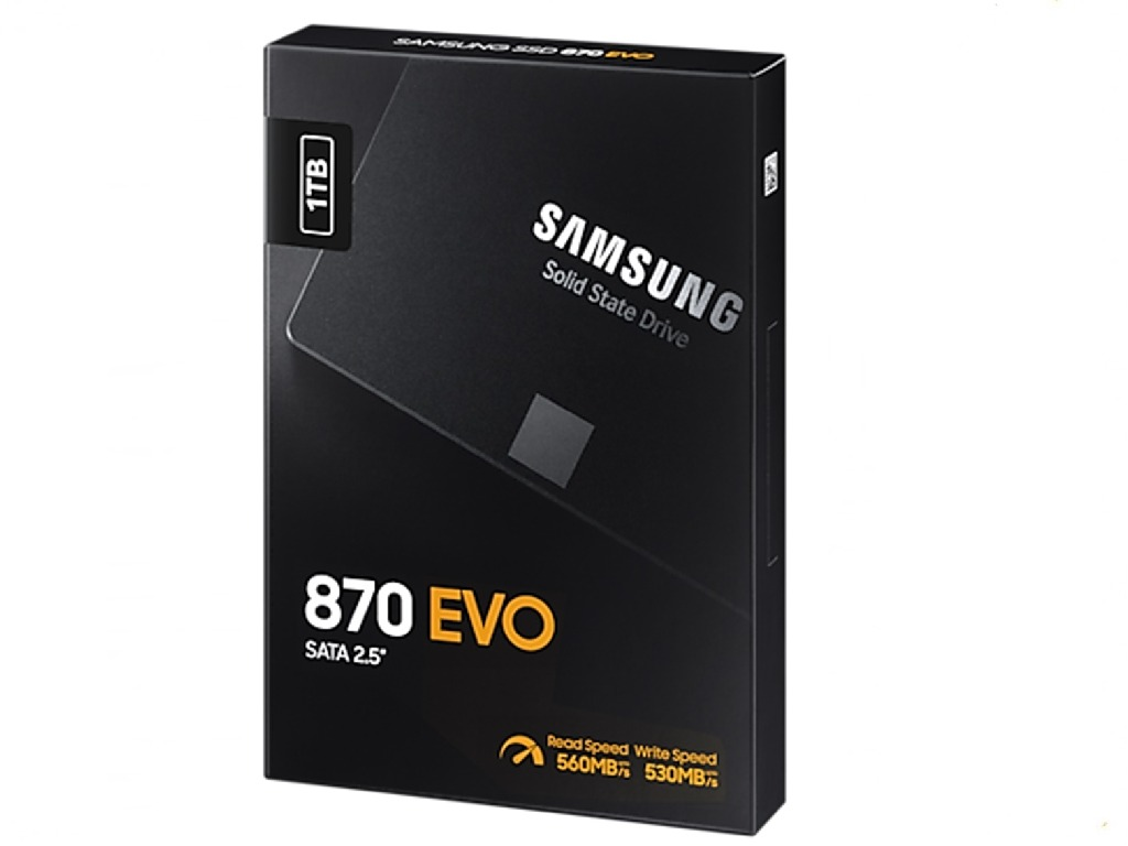 2.5" SSD 1.0TB Samsung SSD 870 EVO, SATAIII, Sequ Sequential Reads 560 Mbs Sequential Writes 530 Mbs Max Random 4K Read 98000 Iops Write 88000 Iops Thickness 7MM 1GB LPDDR4 Cache Samsung - миниатюра 4