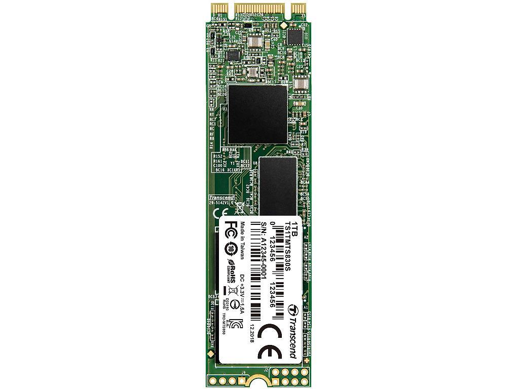 M.2 SATA SSD 1.0TB Transcend "TS1TMTS830S" 80MM RW560510MB S 85K85K Iops SM2258 3DTLC
