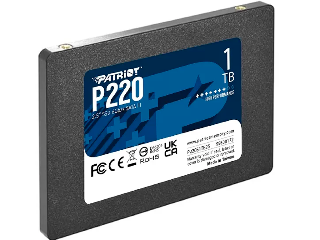 25 SSD 10TB Patriot P220 Sataiii Sequential Read 550MB S Sequential Write 500MB S 4K Random Read 50K Iops 4K Random Write 50K Iops Smart Trim 7MM Tbw 480TB Phison S12 Controller 3D - миниатюра 3