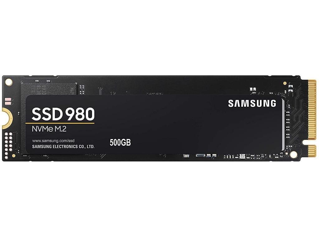 M.2 NVMe SSD 500GB Samsung SSD 980, PCIe3.0 x4 / NVMe1 NVME14 M2 Type 2280 Form Factor Seq Read 3100 Mbs Seq Write 2600 Mbs Max Random 4K Read Write 400K470K Iops Samsung Pablo Controller
