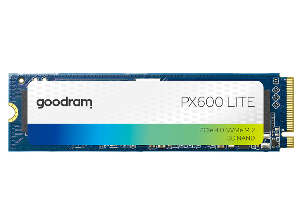 M.2 NVMe SSD 1.0TB GOODRAM PX600 LITE, Interface PCIe4 PCIE40 X4 NVME14 M2 Type 2280 Form Factor Sequential Readswrites 3600 Mbs 2700 Mbs Tbw 300TB Mtbf 2MLN Hours 3D Nand Tlc Heatdissipa