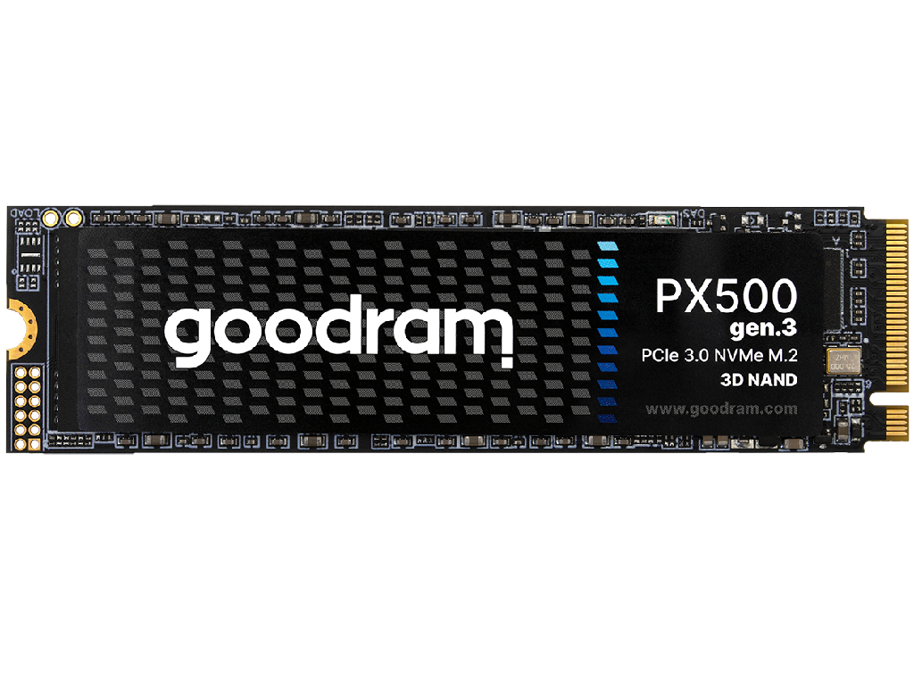 M.2 NVMe SSD 1.0TB GOODRAM PX500 Gen3, Interface PCIe3 PCIE30 X4 NVME14 M2 Type 2280 Form Factor Sequential Readswrites 3300 Mbs 2700 Mbs Random 4K QD64 Readwrite 230K Iops 300K Iops Tbw 6