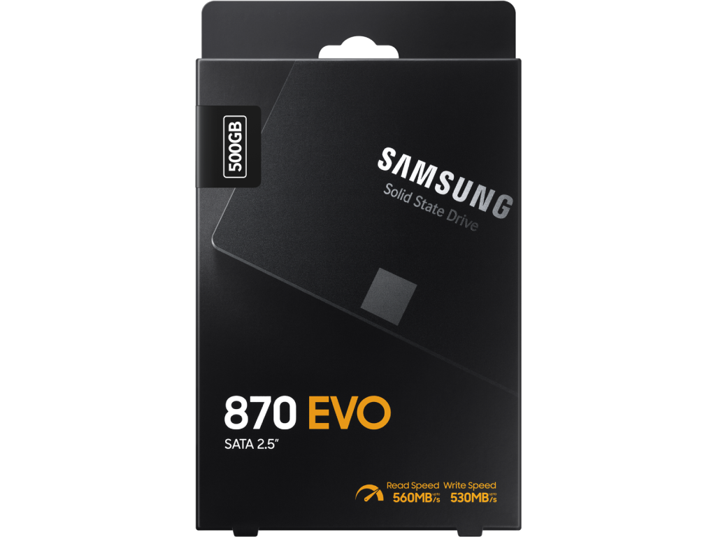 2.5" SSD 500GB Samsung SSD 870 EVO, SATAIII, Sequ Sequential Reads 560 Mbs Sequential Writes 530 Mbs Max Random 4K Read 98000 Iops Write 88000 Iops 7MM 512MB Cache Samsung Mkx Controller - миниатюра 6