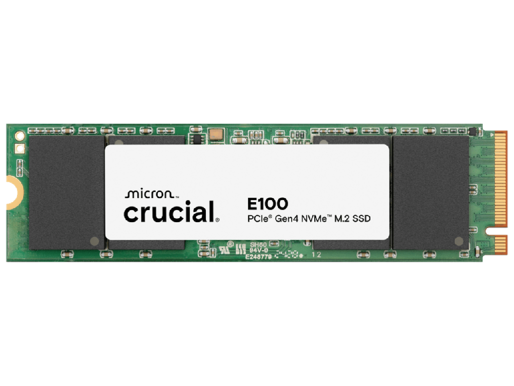 M.2 NVMe SSD Crucial 1.0TB E100 PCIe 4.0 x4, M2 Type 2280 fo -