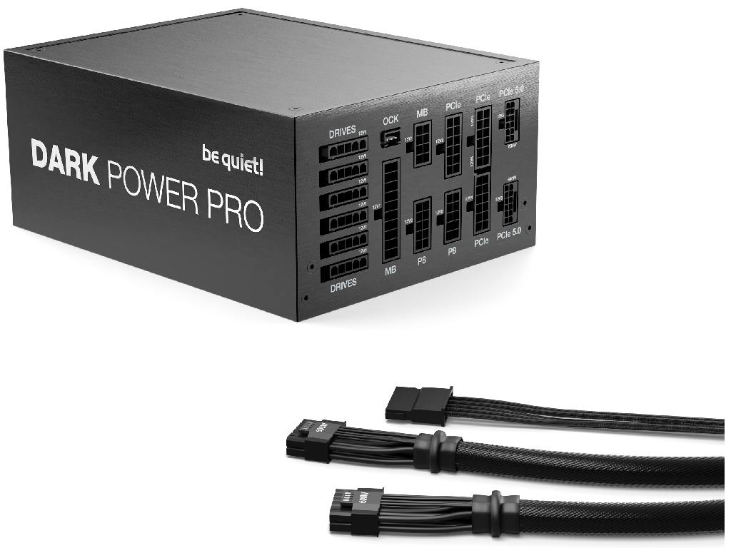Power Supply ATX 1600W be quiet! DARK POWER PRO 13, 80+ Titanium, ATX 3.0, LLC+SR+DC/DC Full Modular - миниатюра 2