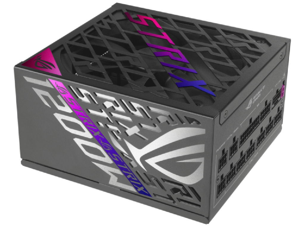 1200W ATX Power supply ASUS ROG-STRIX-1200P-GAMING, 1200W, 80 Plus Platinum, ATX 3.1, PCI-E Gen 5 Cable, ROG heatsinks, 135mm Axial-tech fan, dual ball fan bearings, 0dB technology, fully modular cables (sursa de alimentare/блок питания) - миниатюра 2