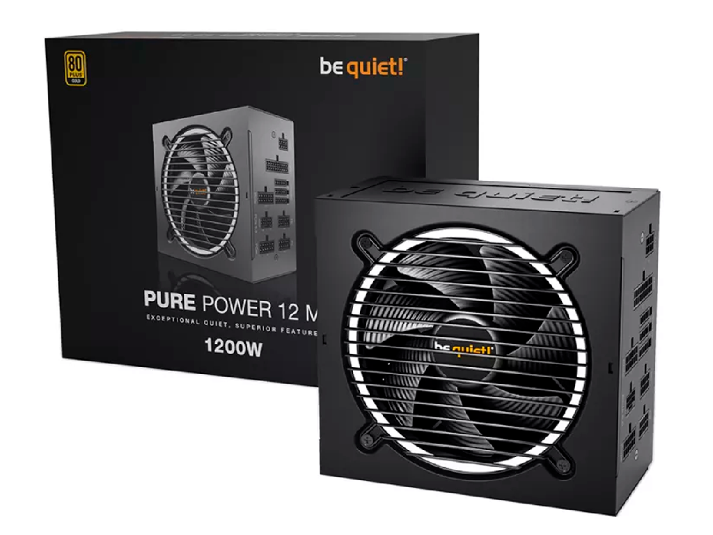 Power Supply ATX 1200W be quiet! PURE POWER 12 M, 80+ G Gold ATX30 Llcsrdcdc Full Modular - миниатюра 2