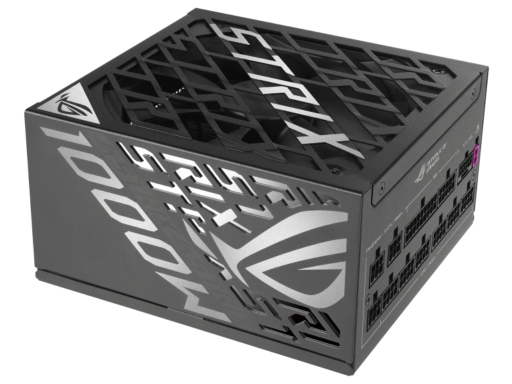 PSU ASUS ROG STRIX 1000P, 1000W, ATX12V V3.1, 80 PLUS® Platinum, Full Modular, Gan Mosfet, Intelligent Voltage Stabilizer, 0db Technology, Dual-ball 120mm Fan with PWM, +12V (83.3A), 20+4 Pin, 2xCPU(4+4Pin), 6x SATA, 4xPCI-E(6+2pin), 3x Peripheral, 1x 16-pin PCIe, Black - миниатюра 4