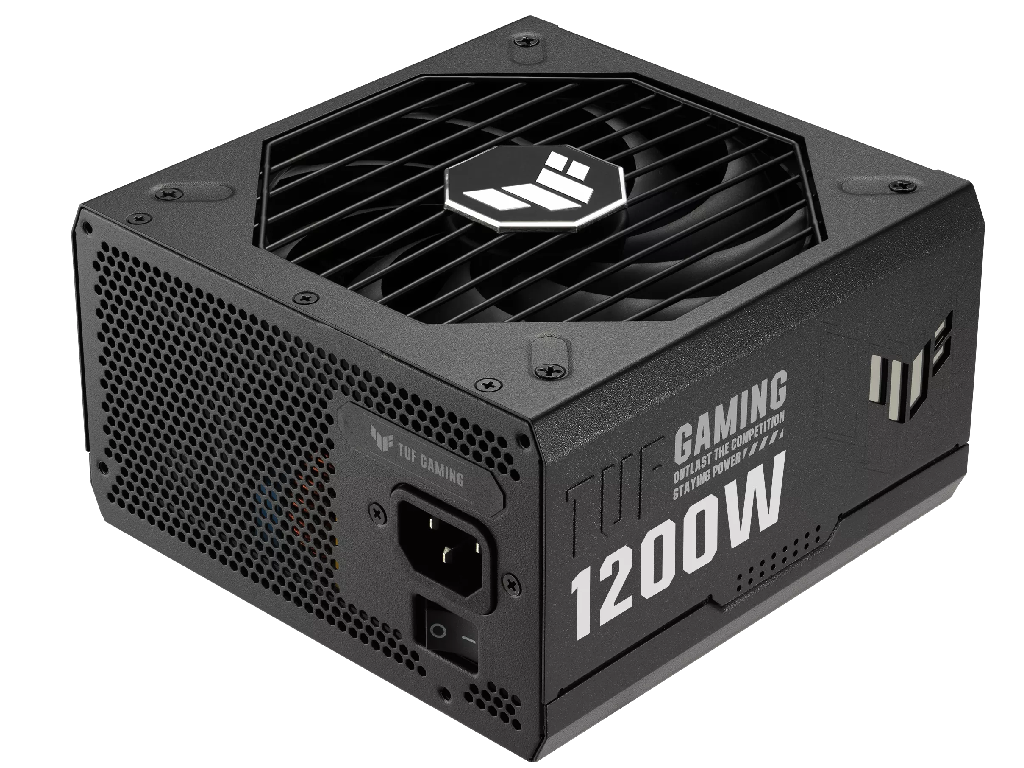 PSU ASUS TUF GAMING 1200G, 1200W, ATX12V V3.1, 80 PLUS® Gold, Full Modular, Protective PCB coating, Military-grade comp, 0db Technology, Dual-ball 120mm Axial-tech Fan with PWM, +12V (99A), 20+4 Pin, 2xCPU(4+4Pin), 5x SATA, 3xPCI-E(6+2pin), 4x Peripheral, 2x 16-pin PCIe, Black - миниатюра 6