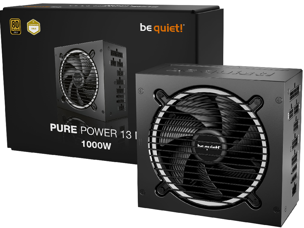 Power Supply ATX 1000W be quiet! PURE POWER 13 M, 80+ G Gold 120MMACTIVEPFC Srllcdcdc Atx 31 Full Modular Black Versiunea Atx Atx 12V 31 Putere 1000 W Corectia Factorului De Putere Active P
