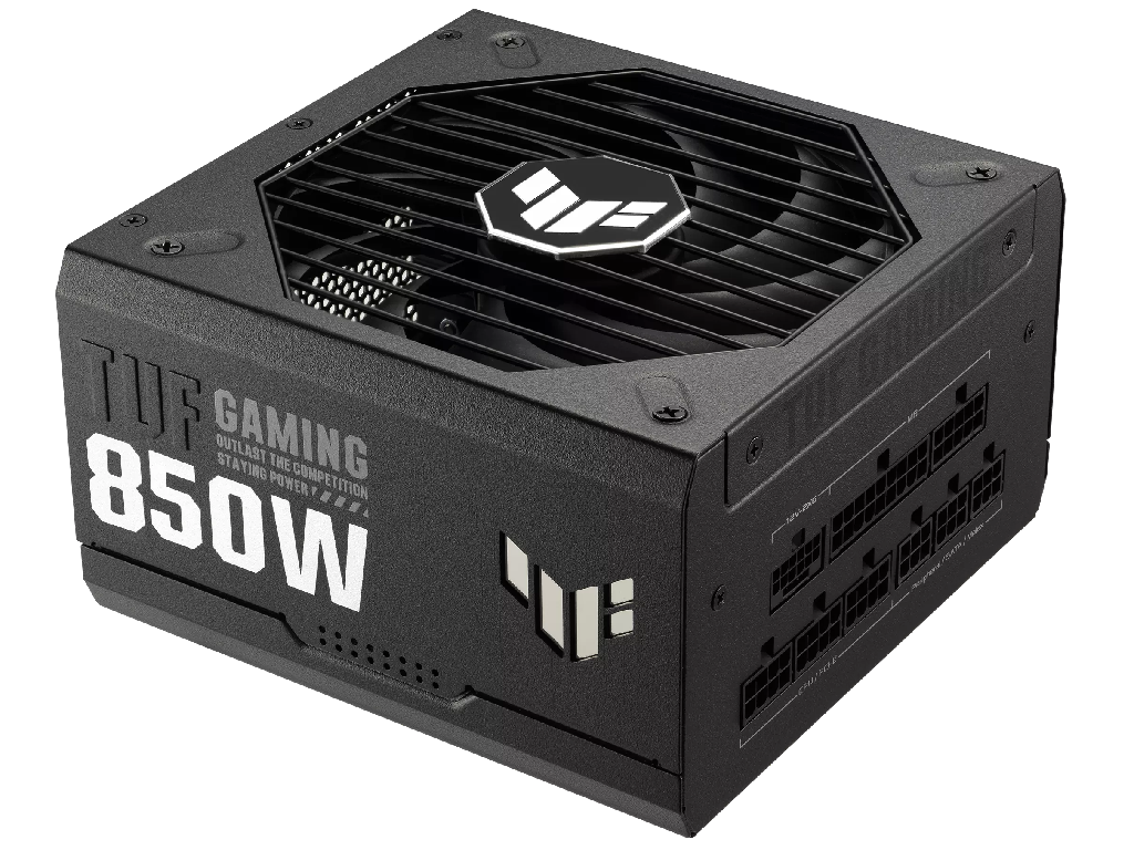PSU ASUS TUF GAMING 850G, 850W, ATX12V V3.1, 80 PLUS® Gold, Full Modular, Protective PCB coating, Military-grade comp, 0db Technology, Dual-ball 120mm Axial-tech Fan with PWM, +12V (70.8A), 20+4 Pin, 2xCPU(4+4Pin), 5x SATA, 3xPCI-E(6+2pin), 4x Peripheral, 1x 16-pin PCIe, Black - миниатюра 2