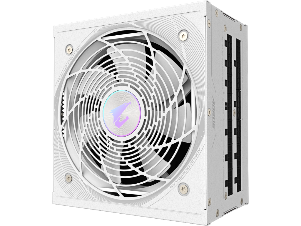 PSU GIGABYTE AORUS ELITE ”GP-AE850PM PG5 ICE”, 850W, ATX12V V3.0, PCI-E 5.0, 80 PLUS® Platinum, Fully Modular, 100% Japan Cap, Active PFC, 120mm Smart FDB Fan with PWM, +12V (70.8A), 20+4 Pin, 2xCPU(4+4Pin), 8x SATA, 6xPCI-E(6+2pin), 4xPeripheral, 1xPCI-E 16pin 600W, White
