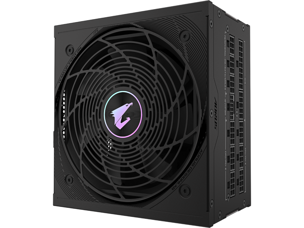 PSU GIGABYTE AORUS ELITE ”GP-AE850PM PG5”, 850W, ATX12V V3.0, PCI-E 5.0, 80 PLUS® Platinum, Fully Modular, 100% Japan Cap, Active PFC, 120mm Smart FDB Fan with PWM, +12V (70.8A), 20+4 Pin, 2xCPU(4+4Pin), 8x SATA, 6xPCI-E(6+2pin), 4xPeripheral, PCI-E 16pin 600W, Black