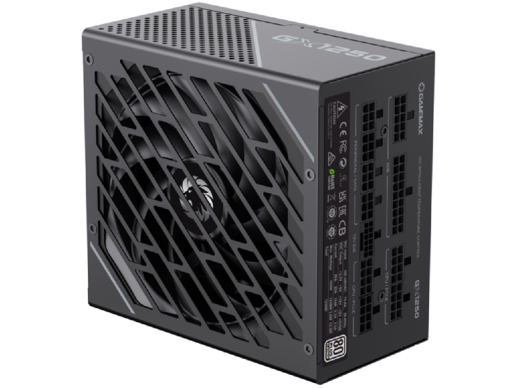 Power Supply Atx 1250W Gamemax GX1250 Pro 80 Gold ATX30 PCIE50 Llcdcdc Full Modular Black TX30 PCIE50 Power Supply Originally Comes With A PCIE50 12VPHWR Connector Which Makes It E