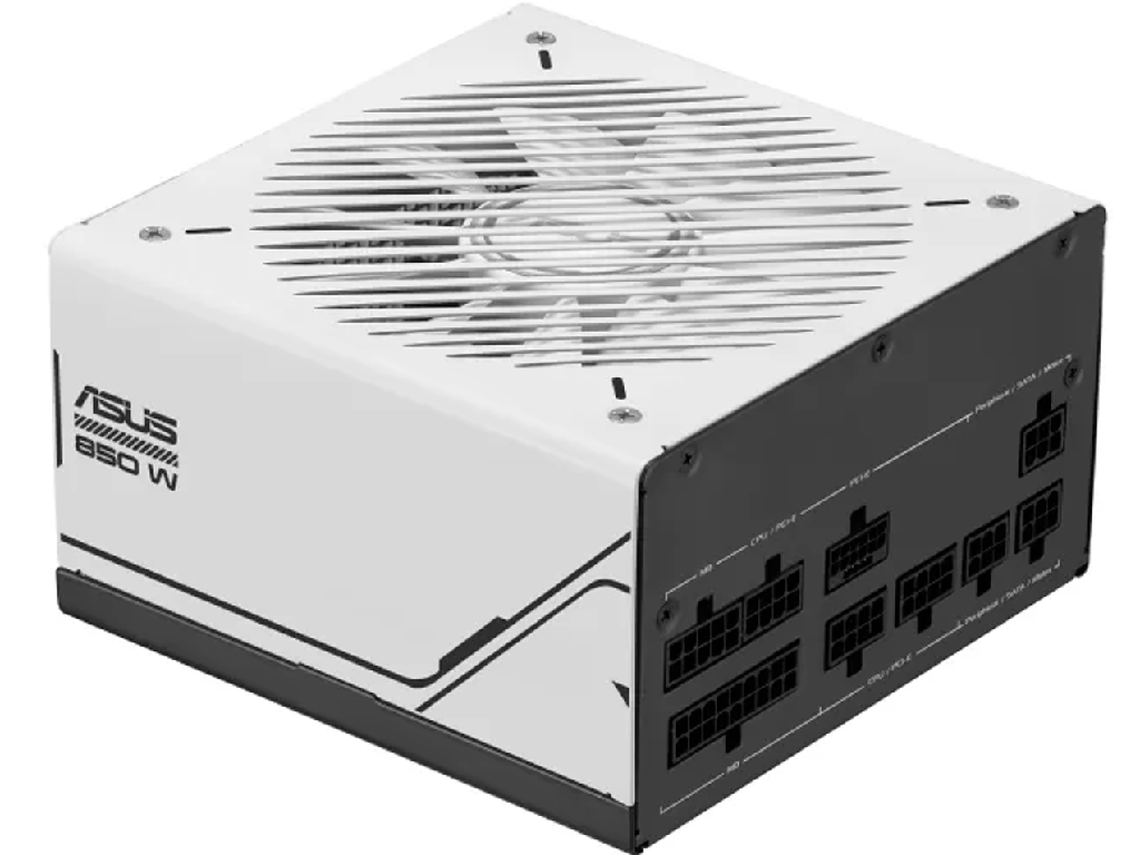 PSU ASUS Prime "AP-850G", 850W, ATX12V V3.0, 80 PLUS® Gold, Full Modular, Flat Black Cables, Active PFC + Full Bridge SRC LLC + DC to DC, Dual-ball 120mm Fan with PWM, +12V (70.5A), 20+4 Pin, 2xCPU(4+4Pin), 5x SATA, 3xPCI-E(6+2pin), 3x Peripheral, 1x 16-pin PCIe, OPP/OVP/UVP/SCP/OCP/OTP, White/Black - миниатюра 2