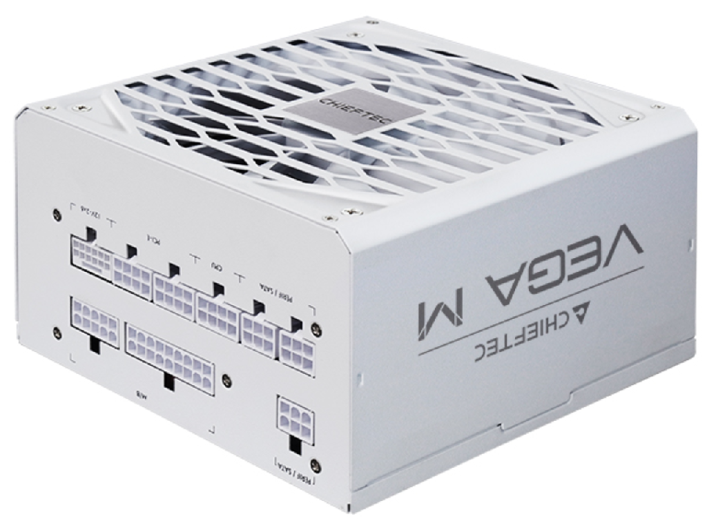 850W ATX Power supply Chieftec VEGA M PPG-850-CW White, 850W, 135mm FDB fan, PCIe GEN5 with 80 PLUS Gold, ATX 12V 3.1, EPS12V, Cable management, Active PFC (Power Factor Correction) (sursa de alimentare/блок питания)