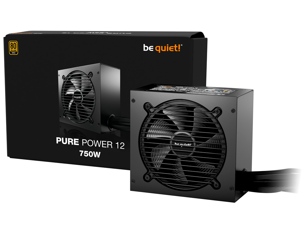 Power Supply ATX 750W be quiet! PURE POWER 12, 80+ Gold, 120mm, ATX 3.1, LLC+SR+DC/DC, Flat cabels - миниатюра 3