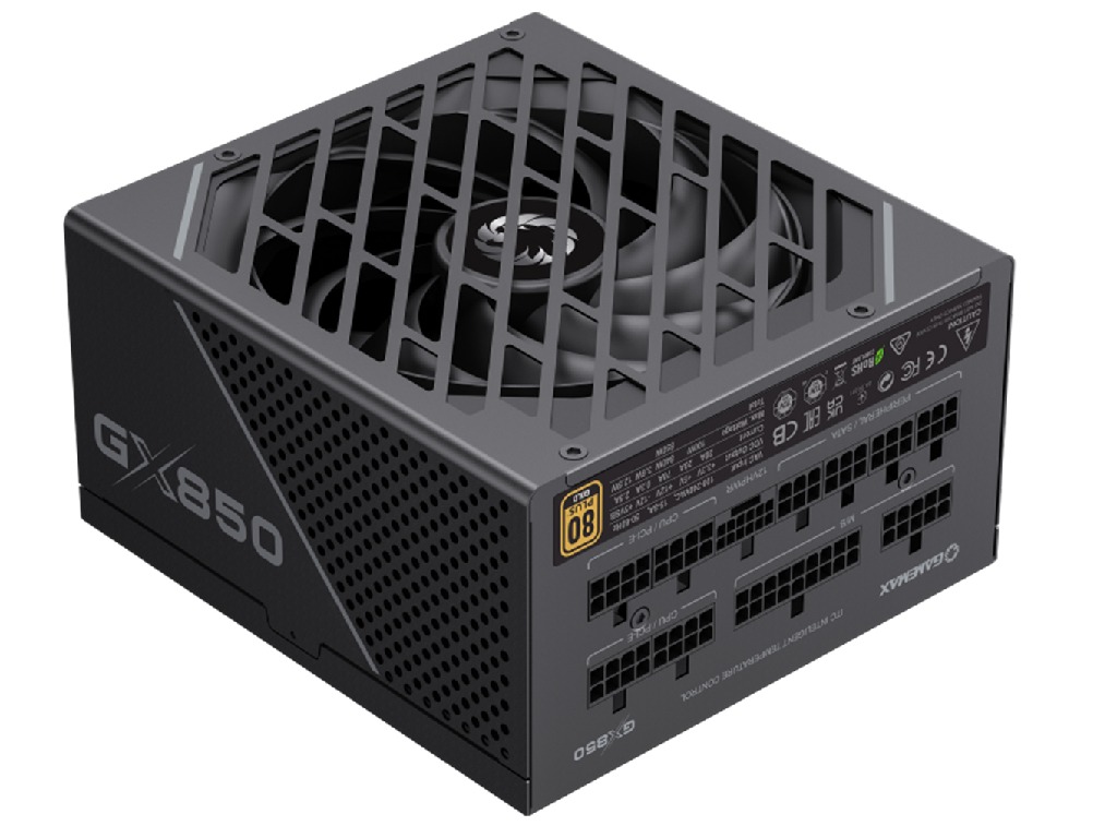 Power Supply ATX 850W GAMEMAX GX-850 PRO, 80+ Gold, ATX3.0, PCIe5.0, LLC+DC/DC, Full Modular, Black. - миниатюра 2