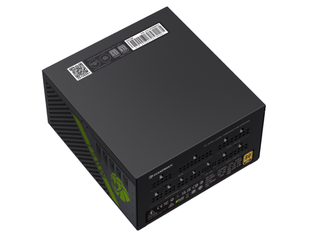 Power Supply Atx 750W Gamemax GX750 Pro 80 Gold 135MM Active Pfc Srllcdcdc Atx 31 PCIE51 Full Modular Black 750W 80 Plus Gold ATX31 PCIE51 Power Supply With PCIE51 12V26 Connecto - миниатюра 4