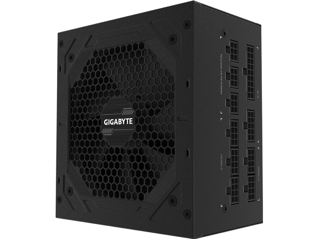 PSU GIGABYTE ”GP-P850GM”, 850W, ATX12V V2.31, 80 PLUS® Gold, Fully Modular, Active PFC, Main Japan Cap, 120mm HYB Fan with PWM, +12V (70.8A), 20+4 Pin, 2xCPU(4+4Pin), 8x SATA, 4xPCI-E(6+2pin), 3x Peripheral, OVP/OPP/SCP/UVP/OCP/OTP, Black