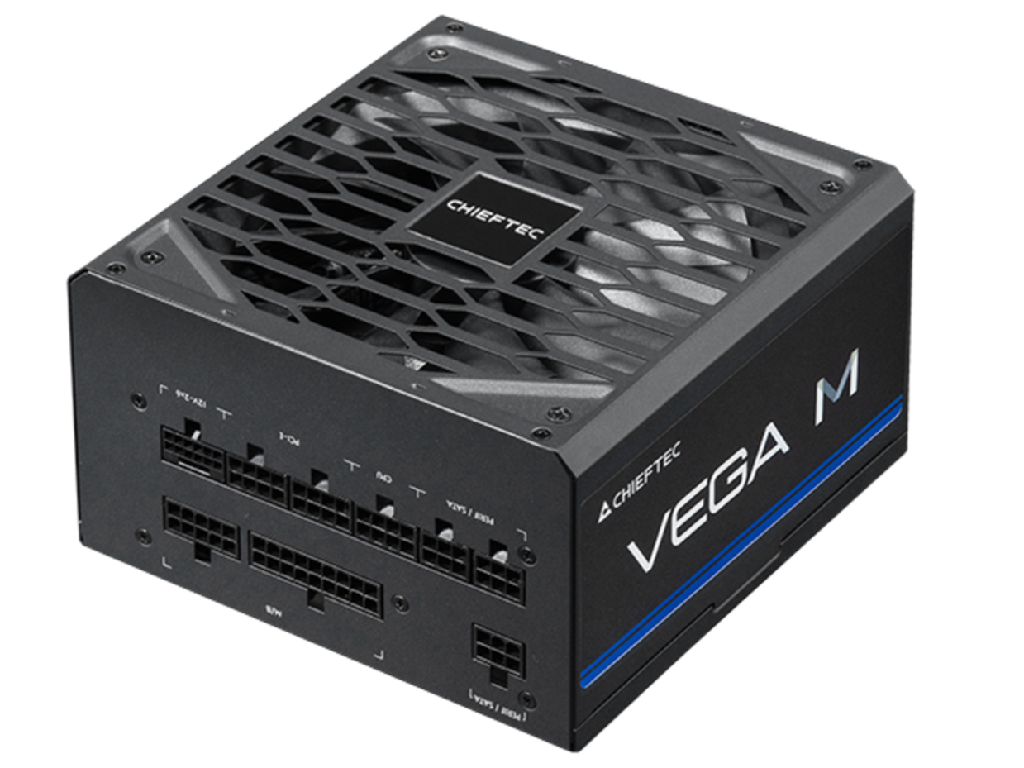 Power Supply ATX 750W Chieftec Vega M PPG-750-C, 80+ Gold, 135mm, Active PFC, Half-Bridge LLC+DC/DC, ATX 3.1, Full modular, Black Versiunea ATX ATX 12V 3.1 Putere 750 W Corectia factorului de putere Active PFC Tensiune de intrare 100~240 VAC Dimensiune ventilatoare 135 mm