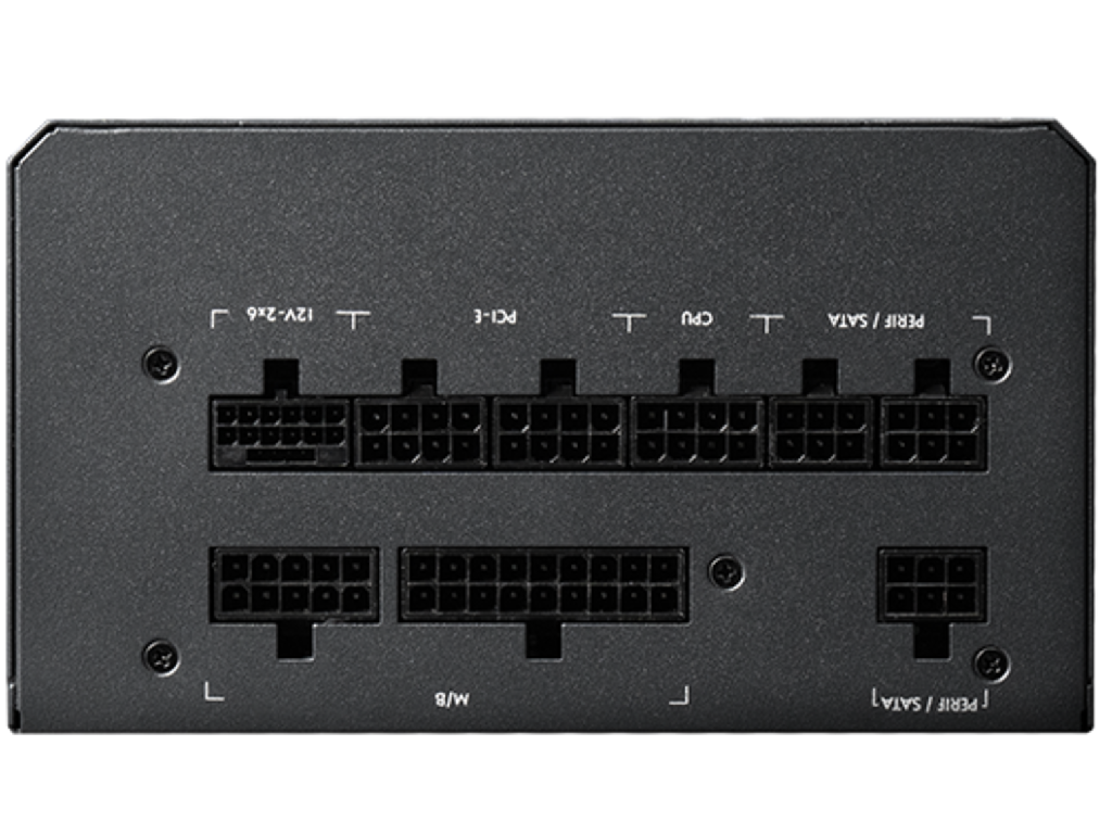 Power Supply ATX 850W Chieftec Vega M PPG-850-C, 80+ Gold, 135mm, Active PFC, Half-Bridge LLC+DC/DC, ATX 3.1, Full modular, Black - миниатюра 2