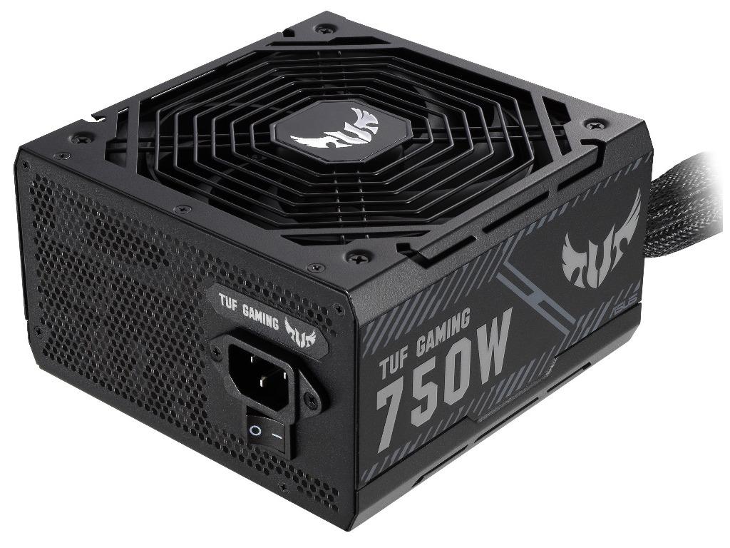 PSU ASUS TUF GAMING 750B, 750W, ATX12V, 80 PLUS® Bronze, Active PFC, Etched cables, Protective PCB coating, Military-grade comp, Dual-ball 135mm Axial-tech Fan with PWM, +12V (62A), 20+4 Pin, 2xCPU(4+4Pin), 4x SATA, 4xPCI-E(6+2pin), 4x Peripheral, MTBF 120,000 hrs, Black