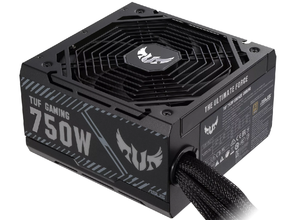 PSU ASUS TUF GAMING 750B, 750W, ATX12V, 80 PLUS® Bronze, Active PFC, Etched cables, Protective PCB coating, Military-grade comp, Dual-ball 135mm Axial-tech Fan with PWM, +12V (62A), 20+4 Pin, 2xCPU(4+4Pin), 4x SATA, 4xPCI-E(6+2pin), 4x Peripheral, MTBF 120,000 hrs, Black - миниатюра 6