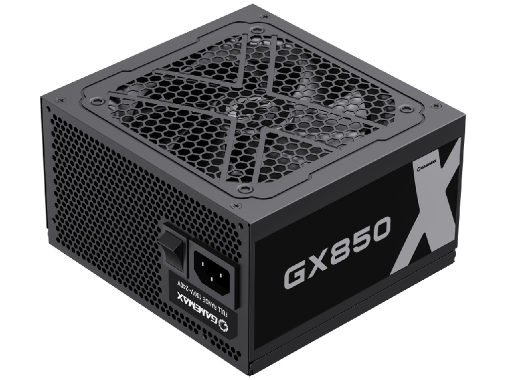 Power Supply ATX 850W GAMEMAX GX-850 Modular, 80+ Gold, Full Modular cable, Active PFC,120mm fan. 1x24PIN,2x12V8pin(4+4),8xSATA,4xPCI-6+2PIN,,3x4PIN