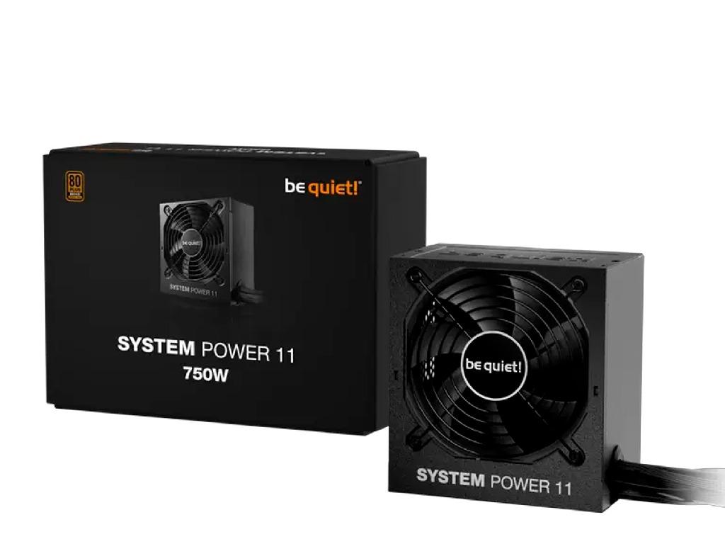 Power Supply ATX 750W be quiet! SYSTEM POWER 11, 80+ Br Bronze 120MM Active Pfc Dcdc Temperature Control Fan Flat Cables Black Versiunea Atx Atx 12V 31 Putere 750 W Corectia Factorului De Putere - миниатюра 2