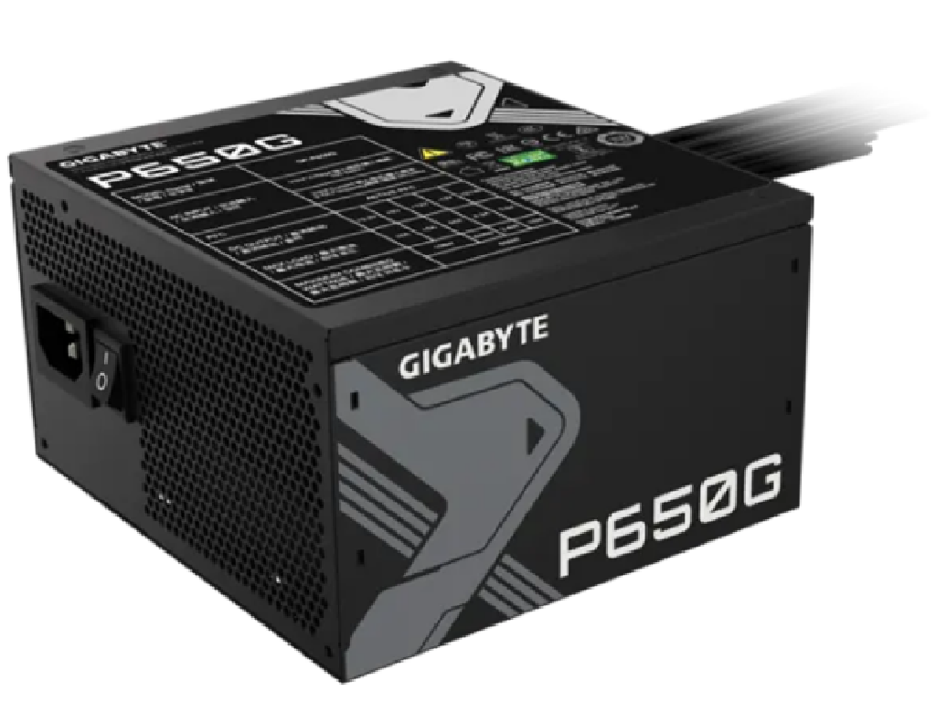 PSU GIGABYTE ”GP-P650G PG5”, 650W, PCIE 5.1, ATX12V V3.1, 80 PLUS® Gold, Flat Black Cables, Active PFC, Main Japan Cap, 120mm HYB Fan with PWM, +12V (54.2A), 20+4 Pin, 2xCPU(4+4Pin), 6x SATA, 2xPCI-E(6+2pin), 3x Peripheral, 1x16-pin PCI-E 300W, OVP/OPP/SCP/UVP/OCP/OTP, Black - миниатюра 3