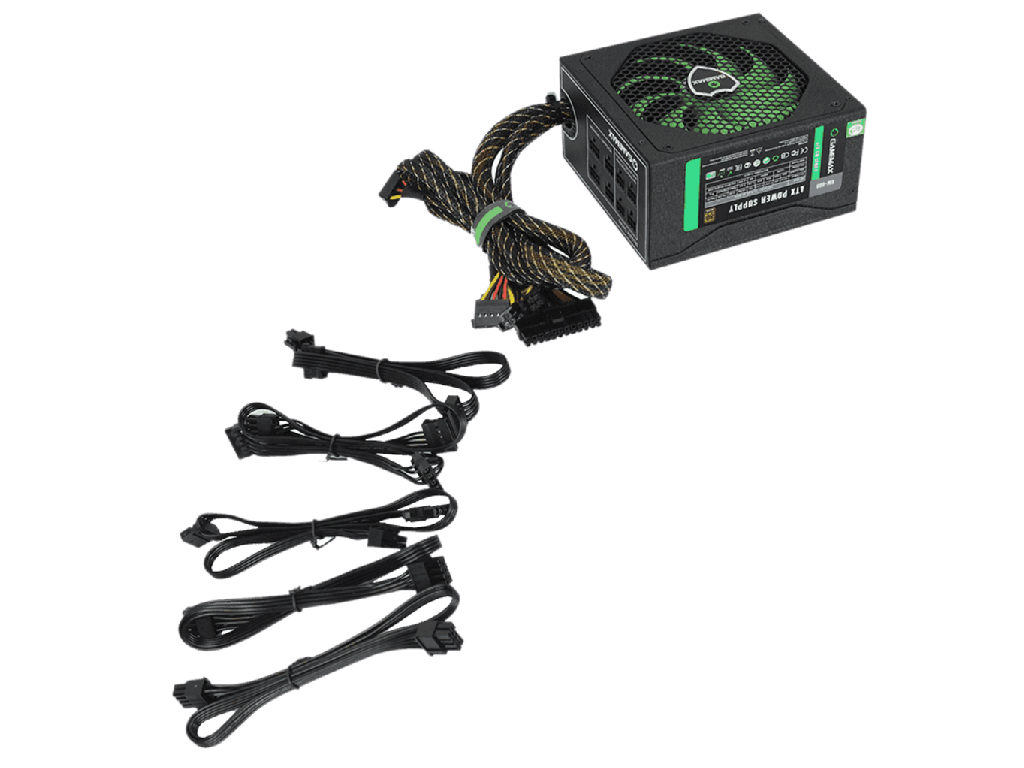 Power Supply ATX 800W GAMEMAX GM-800, 80+ Bronze, 140mm fan, - миниатюра 3