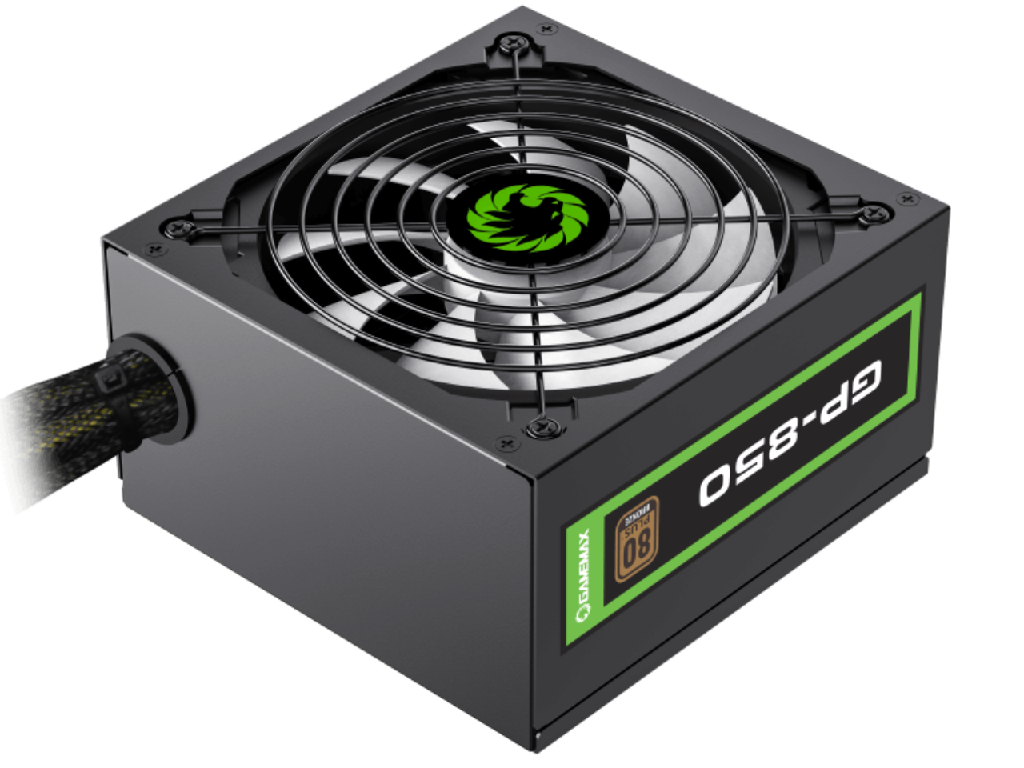 Power Supply Atx 850W Gamemax GP850 80 Bronze Active Pfc 140MM Ultra Silent Fan Dimensions 158MM X 85MM X 150MM W X H X D Input Voltage 100240 Vac Input Current 158A Input Frequency R - миниатюра 6