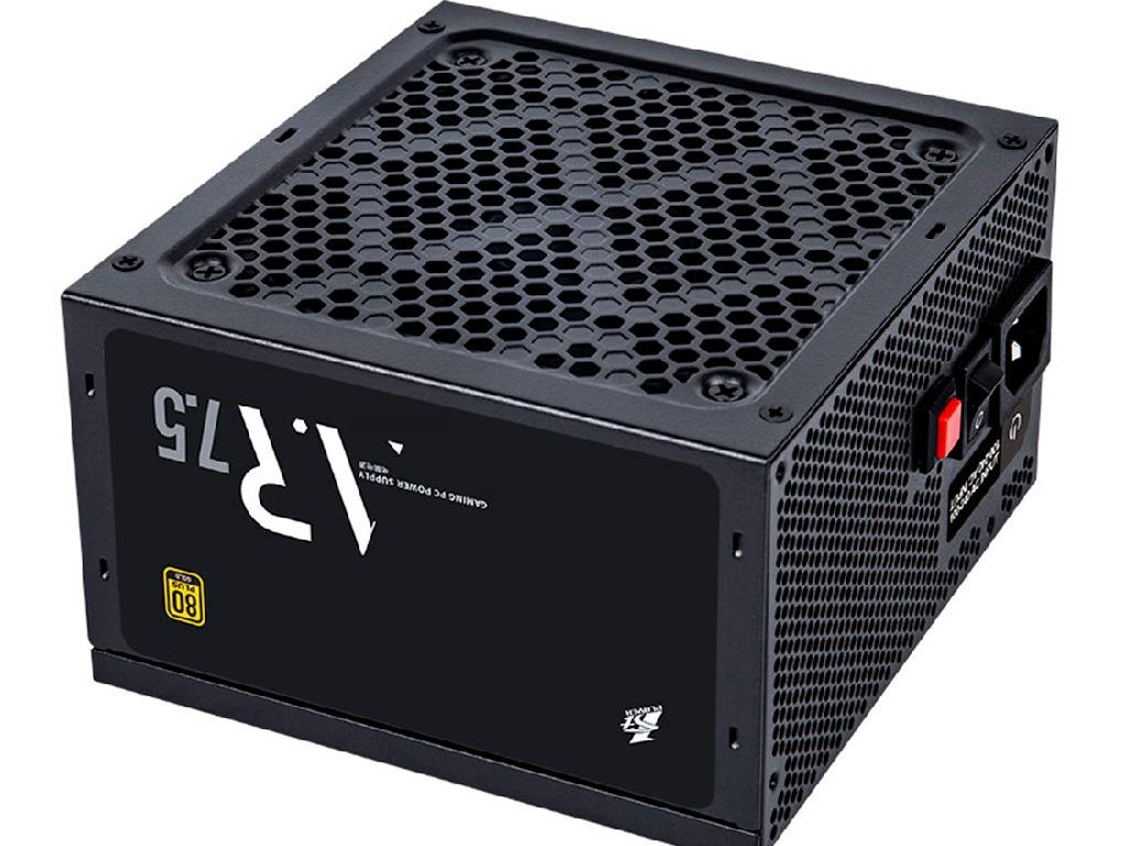 PSU 1STPLAYER PS-750AR ARMOUR Series 750W, 80+ GOLD, 120mm Hydro Bearing fan, Non-Modular, Active PFC, Advanced LLC+DC-DC Design, +12V(62A), 20+4 Pin, 2x P4+4(CPU), 5x SATA, 4x PCI-E 6+2pin, 3x Peripheral, Taiwan capacitors, Temperature Control Mode / 0 RPM Mode, 2xCopper PCB, Black Flat Cables