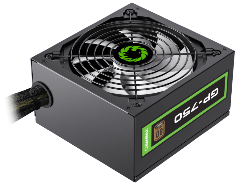Power Supply ATX 750W GAMEMAX GP-750, 80+ Bronze, Active PFC, 140mm silent fan, Retail - миниатюра 5