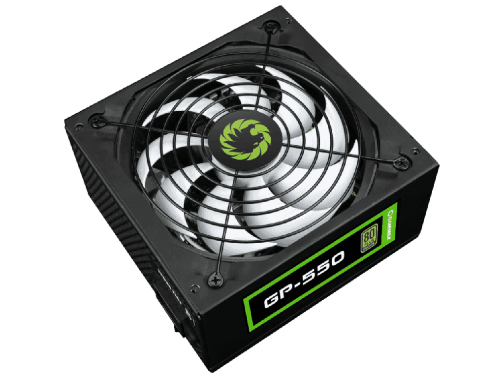 Power Supply Atx 550W Gamemax GP550 80 Bronze Active Pfc 140MM Silent Fan Retail Dimensions 158MM X 85MM X 150MM W X H X D Input Voltage 100240 Vac Input Current 357A Input Fre - миниатюра 2