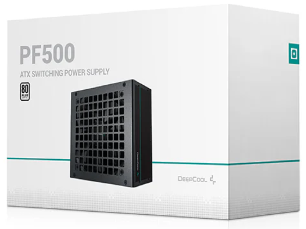 PSU DEEPCOOL "PF500", 500W, ATX12V V2.4, 80 P Plus Active Pfcdouble Tube Forward Silent 120MM Hydro Bearing Flat Black Cables 12V 40A 204 Pin 1XCPU44PIN 6X Sata 2XPCIE62PIN 2X Peri - миниатюра 6