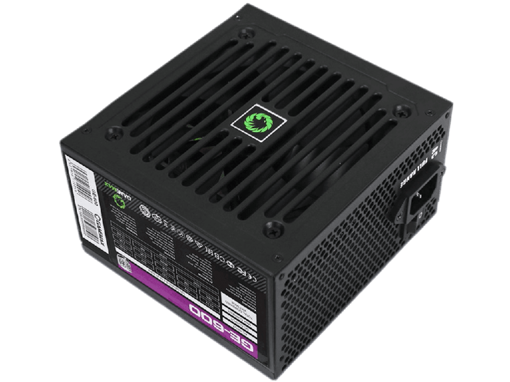 Power Supply ATX 600W GAMEMAX GE-600, 12cm Fan, 80PLUS, Active PFC, Retail - миниатюра 2