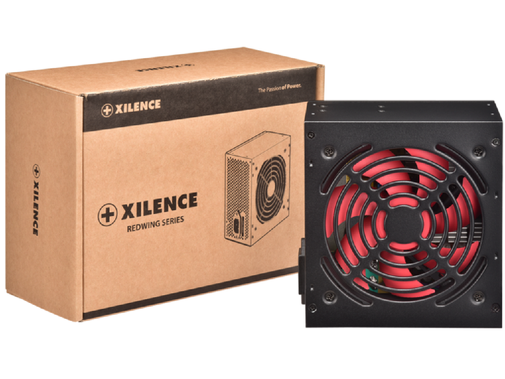 PSU XILENCE XP700R7 (XN054), 700W, "RedWing R7" Series, ATX 2.3.1, Active PFC, 120mm fan,+12V (54A), 20+4 Pin, 6x SATA, 1xPCI-E 6+2pin,1xPCI-E 6pin, 2x Peripheral, Black - миниатюра 2