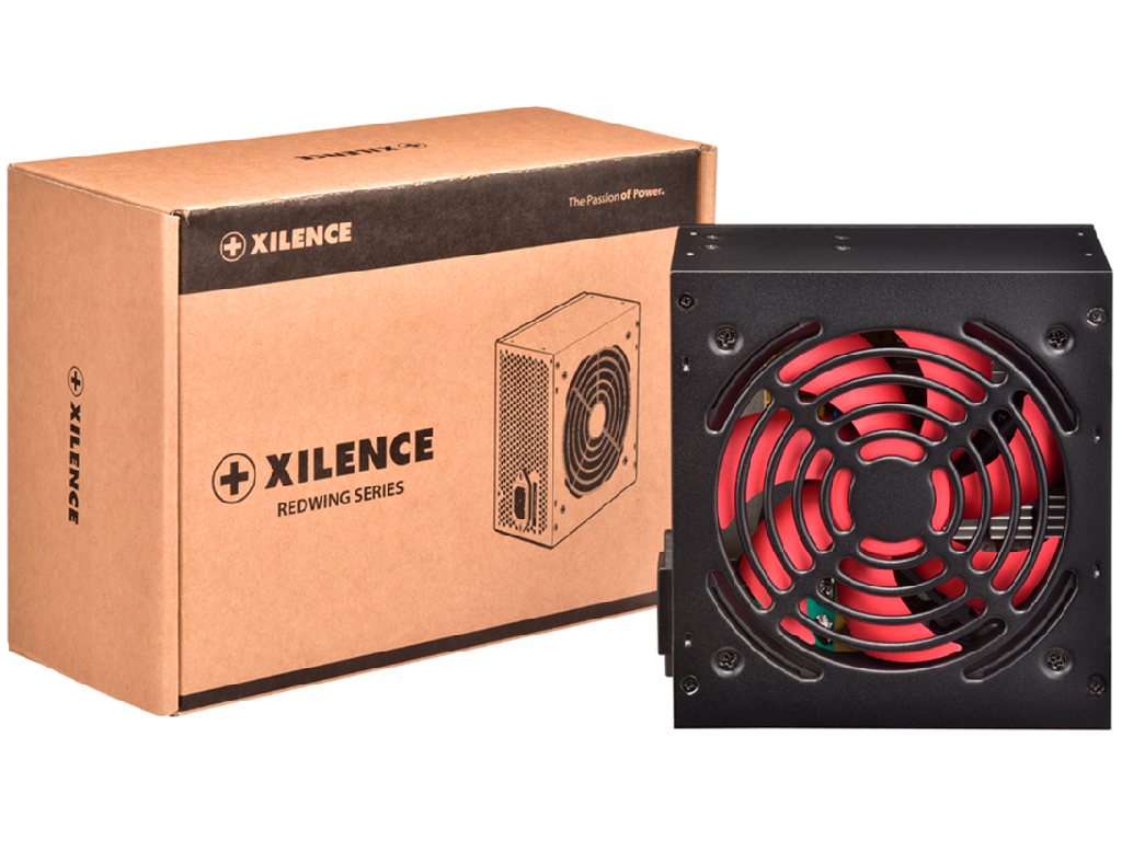 PSU XILENCE XP600R7 (XN053), 600W, "RedWing R7" Series, ATX 2.3.1, Passive PFC, 120mm fan,+12V (38A), 20+4 Pin, 6x SATA, 1xPCI-E 6+2pin, 2x Peripheral, Black - миниатюра 2