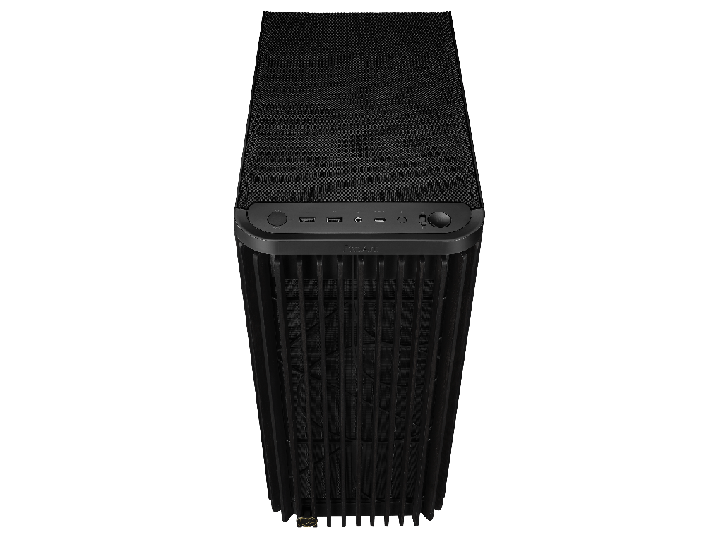 Case ATX ASUS ProArt PA401 Wood Edition - Tempered Glas Glass Panel Black No Psu Tempered Glass Side 2X160 Mm Fans Front 1X120 Mm Fan Rear 2XUSB 32 GEN1 USB 32 GEN2 Type C Audioout Mic Carcasako - миниатюра 4