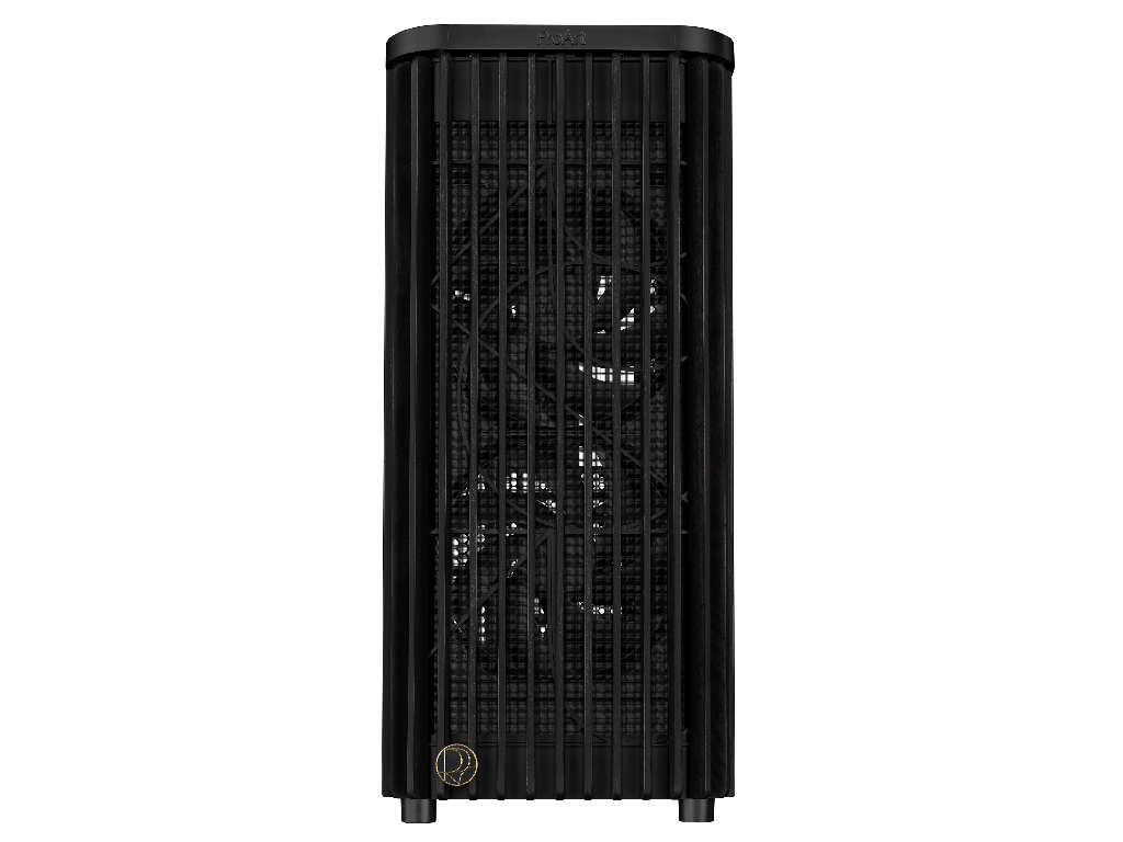 Case ATX ASUS ProArt PA401 Wood Edition - Tempered Glas Glass Panel Black No Psu Tempered Glass Side 2X160 Mm Fans Front 1X120 Mm Fan Rear 2XUSB 32 GEN1 USB 32 GEN2 Type C Audioout Mic Carcasako - миниатюра 2