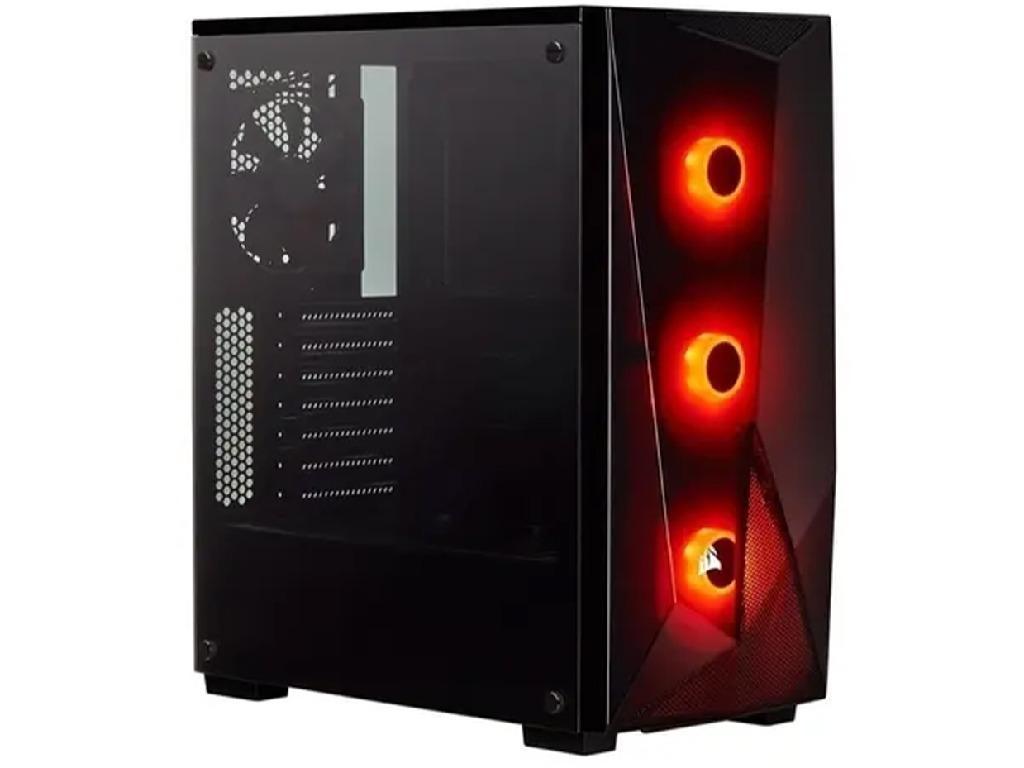 Corsair Carbide Series SPEC-DELTA RGB Tempered Glass Mid-Tower ATX Gaming Case Black no PSU, 2x USB 3.0, Audio-out, 3x120mm RGB Fans, 1x120mm Fan, CC-9011166-WW (carcasa/корпус)